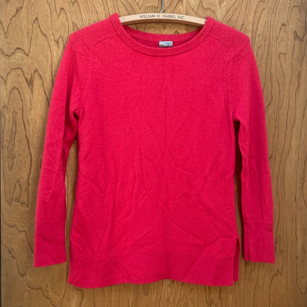 Halogen Cashmere Sweater Hot Pink Large